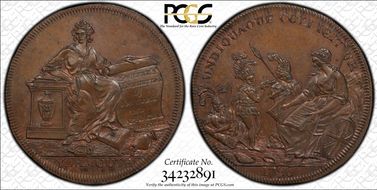 1796 Tk 1/2D DH-54 Norfolk, Yarmouth MS64BN