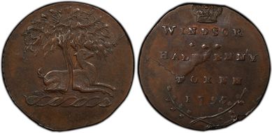 1795 Tk 1/2D DH-1a Berkshire, Windsor MS63BN