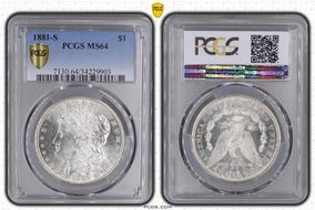 1881-S $1 MS64
