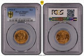 1914-S Sov S-4003 MS65+