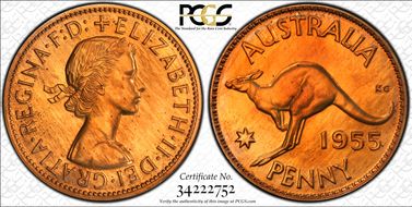 1955 Y. (p) 1D PR64RD