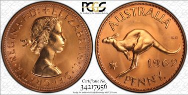 1962 Y. (p) 1D PR67RD