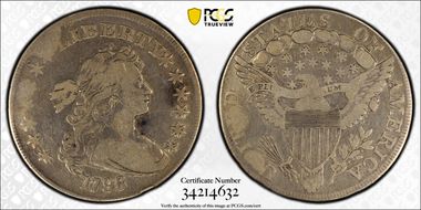 1798 $1 Large Eagle F12