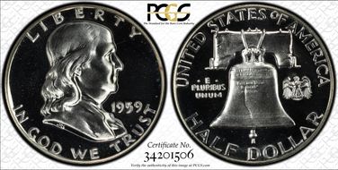 1959 50C PR66