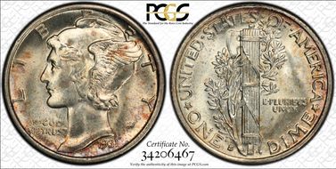 1931-S 10C MS65