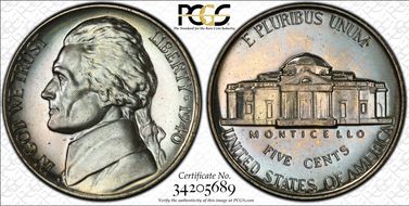 1940 5C Reverse of 1938 PR67