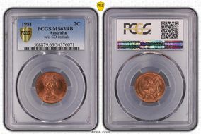 1981 2C w/o SD initials MS63RB