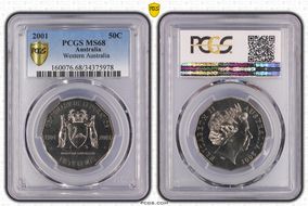 2001 50C Western Australia MS68