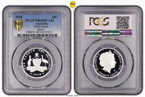 1998 20C 1910 Florin Silver PR68DCAM