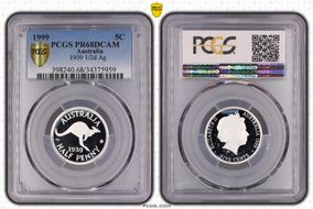 1999 5C 1939 1/2d Ag PR68DCAM