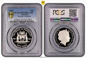 2001 50C Western Australia PR70DCAM