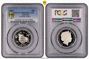 2001 20C Norfolk Island PR69DCAM