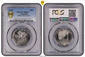 2015 20C WWI 1914-1918 MS67