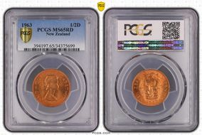 1963 1/2D MS65RD