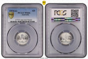 1954(m) 6D MS66