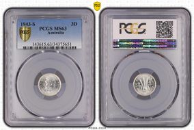 1943-S 3D MS63