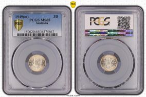 1949(m) 3D KM-44  Ag MS65