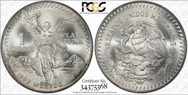 1988-Mo Onza Libertad Ag MS68