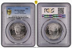 2017 50C MABO Pride & Passion Yes for Aboriginals MS66
