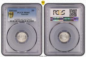 1941(m) 3D KM-37  Ag MS65