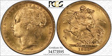 1883-M Sov S-3857C WW Complete MS63
