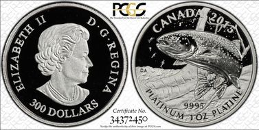 2015 $300 Rainbow Trout Pt. PR70DCAM