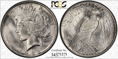 1922-D $1 MS66+