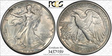 1929-D 50C AU55