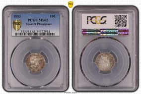 1885 10C MS65
