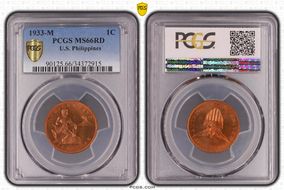 1933-M 1C KM-163 MS66RD