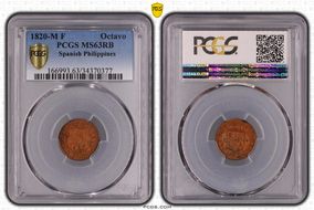 1820-M F Octavo MS63RB