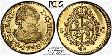 1788-S C 1/2 Esc Calico-1318 AU58