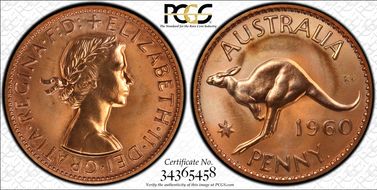 1960 Y. (p) 1D PR65RD