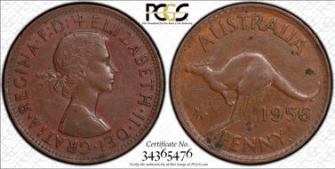 1956 Y. (p) 1D KM-56 AU55BN