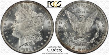 1884-O $1 MS64