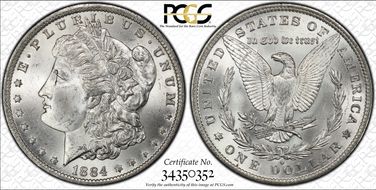 1884-O $1 MS64
