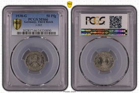 1938-G 50 Rcpfg J-324 MS66