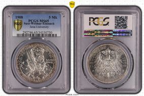 1908 5 Mk Jena University J-161 MS65