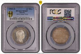 1903-E (2 Mk) Mint Visit J-131  X-13 Ag MS65