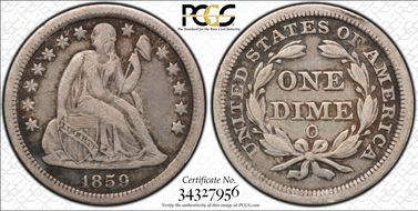 1859-O 10C F-104 VF20