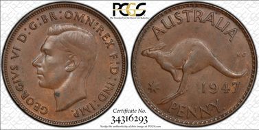 1947 Y. (p) 1D MS62BN