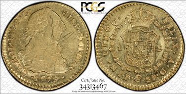 1779-P SF Escudo Restrepo-54.14 AU53