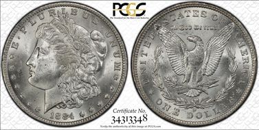 1884-O $1 MS63