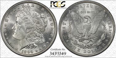 1896 $1 MS63