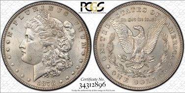 1878 7TF $1 Reverse of 1878 N1