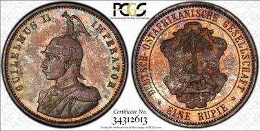 1890 Rupie J-713 MS66