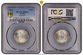 1914 1 Fr Gad-467 F-217 MS64