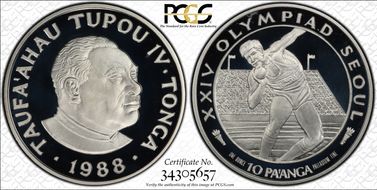 1988 10 P Olympics - Shot Putter Pd PR68DCAM