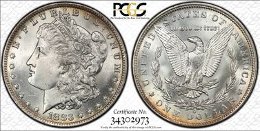 1883-O $1 MS64
