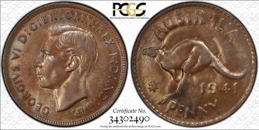 1941 Y. (p) 1D AU58BN